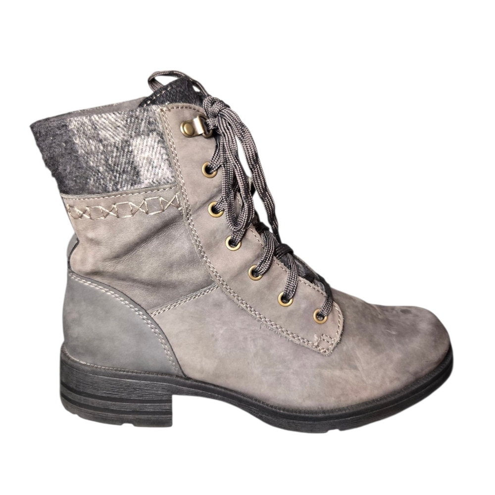 Eart Origins Combat Moto Boots with Metallic Accents